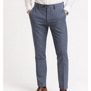 Ted Baker London Blue Gray Pants 30R x 30L Slim Fit Smart Casual Businesscore